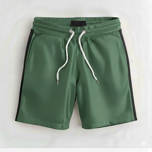 <b>Men</b>’s Casual Cotton <b>Fleece</b> <b>Shorts</b> Custom Drawstring Waist <b>Shorts</b> Custom Branding Factory Price Chenille Patched <b>Shorts</b> - Product Image 5