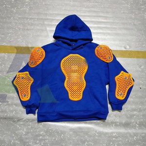 Sweat à capuche moto avec logo réfléchissant Sweat à capuche moto fabriqué sur mesure Poches kangourou Protection unisexe homologuée CE - Product Image 2