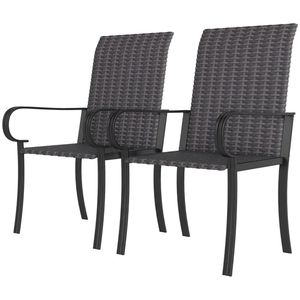 Set di 2 Sedie da Pranzo Marroni con Braccioli per Soggiorno - Solo Sedie - Product Image 6