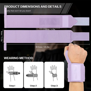 Envolturas de mano de entrenamiento de gimnasio de último estilo, servicio OEM al por mayor, envolturas de mano de gimnasio hechas a medida - Product Image 5