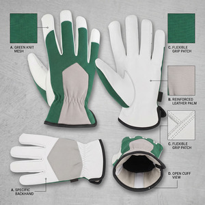 Gants de mécanicien en cuir de chèvre en gros, protection industrielle des mains, doux et confortables, pour activités de plein air - Product Image 5