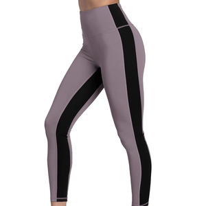 Leggings de yoga pour femmes, design personnalisé, spandex/polyester, extensibles dans quatre directions, antibactériens, avec cordon de serrage, pour l'entraînement - Product Image 1