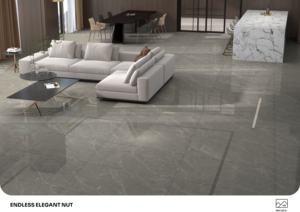 Carreaux de porcelaine brillants de qualité supérieure, format 600x1200, grand format, pour sols et murs, usage intérieur moderne - Product Image 2