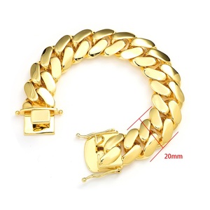 Bracelet pour homme en argent 925 plaqué or, maillons cubains, chaîne gourmette épaisse, bijou de luxe et de caractère - Product Image 6