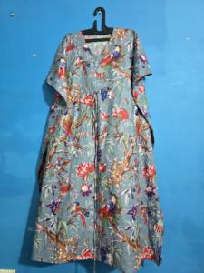 Exclusivo Kaftán de Algodón Puro Ecológico con Estampado Digital Hecho a Mano para Mujer, Ropa de Dormir, Venta al por Mayor ODM - Product Image 5