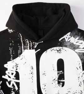 Sudaderas con Capucha de Alta Calidad 100% Algodón para Hombre, Ropa Deportiva, Conjuntos Deportivos, Sudadera con Capucha con Estampado DTF - Product Image 1