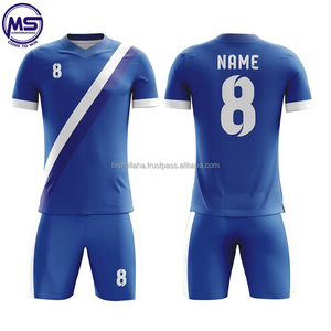 Uniforme de football de haute qualité pour hommes 2021-uniformes de football-designs d'équipe nationale couleur bleu clair ensemble de vêtements d'équipe de football - Product Image 3