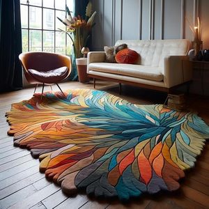 Modern Hand Tufted Rugs <b>Carpets</b> Premium Wool Area Rug for Home Hotel Interior Decor - Product Image 2