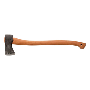 Hache de futaie UM STEEL forgée à la main, lame en acier inoxydable, manche en bois, tête à dos plat, pour la coupe d'arbres, la foresterie et le travail du bois en extérieur - Product Image 6