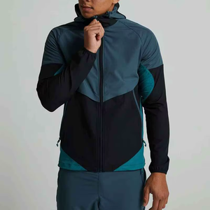 Custom Coated Sporty Camouflage Spring Polyester Knitted Durable Lightweight Waterproof <b>Jacket</b> Active Casual <b>Half</b> <b>Zip</b> Tracksuit - Product Image 4