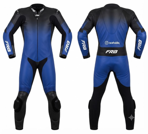 Traje de Carreras Personalizado para Hombre en Cuero Vacuno/Canguro, Mono de Una Pieza con Armadura de Nivel 2 CE, Hecho a Medida, Protección OEM - Product Image 1