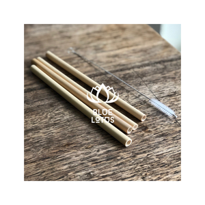 MÁS VENDIDO, Altamente Recomendado, Pajitas de Bambú Reutilizables de Alta Calidad, Ecológicas, Juego de Pajitas Clásicas para Beber, Cepillo de Limpieza, Azul - Product Image 4