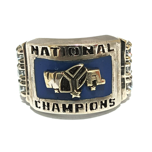 Anillo de Campeonato Clásico Personalizado |   Anillo Deportivo Personalizado con Piedra Natural |   Opciones de Plata 925 - Product Image 1