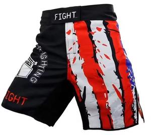Shorts de combat MMA personnalisés, unisexes, 100% polyester respirant, tissu 220g, vêtements de sport - Product Image 1
