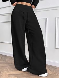 Pantalon de jogging unisexe en molleton ample et décontracté pour l'hiver, style streetwear - Product Image 3
