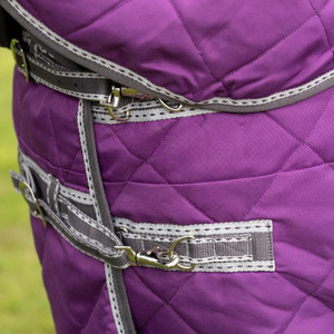 Couverture d'écurie d'hiver pour chevaux, combinaison de couvertures équestres avec rembourrage en coton confortable et doublure en nylon, possibilité de personnalisation - Product Image 6