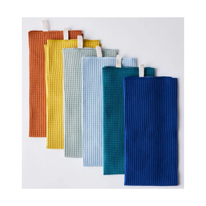 Paños de Cocina de Algodón Súper Absorbentes, Sin Pelusas, Bordados, de Color Sólido, Tejidos, Rectangulares, de Secado Rápido, Lavables a Máquina - Product Image 5