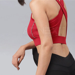 Sujetador Deportivo Transpirable y Ecológico de Alta Calidad para Mujer, con Logotipo Frontal, Alto Soporte, Spandex/Nylon, Ropa Deportiva para Entrenamiento - Product Image 4