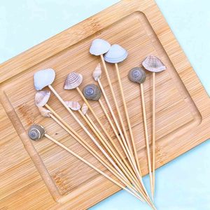 ไม้เสียบเปลือกหอยไม้ไผ่หลายชนิดอุปกรณ์สำหรับเครื่องดื่ม - Product Image 1
