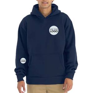 Sudadera con Capucha de Algodón para Hombre, Color Sólido, Manga Larga - Product Image 5