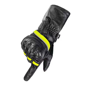 Guantes Profesionales de Motociclismo para Invierno, Negros, de Nailon, Medios Dedos, Compatibles con Pantalla Táctil, Impermeables, Autocalentables y Transpirables - Product Image 5