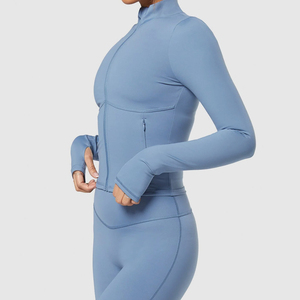 Quarter Zip Lightweight Skinny <b>Cycling</b> Jersey Spandex Breathable Sweat Wicking Long Sleeve Performance Bike Top Custom Logo OEM - Product Image 5