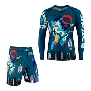 Zombie Print Rash Guard Set Full Sleeve Quick Dry <b>Athletic</b> Training Kit Sublimation Printed Sport Wear Unisex Adult - Product Image 5
