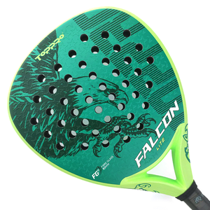 Raquettes de padel au prix fabricant, fibre de verre 18K/12K/3K, face en carbone tissé, taille 350-370g, dureté Hi-SOFT - Product Image 4