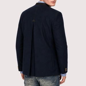 Veste traditionnelle bavaroise moderne pour homme en laine Loden, col montant personnalisé, respirante, de haute qualité, pour l'hiver - Product Image 3