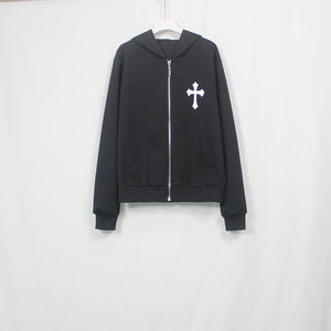 Rhinestone Autumn Breathable Casual Hooded Top Custom Men's <b>Full</b> Zip up <b>Skeleton</b> Tracksuit Skull Hood Bling Sparkle Crystal - Product Image 5