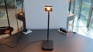 Adjustable LED Table <b>Lamp</b> Black Rectangular Shade Touch Control Dimmable 3000K <b>Warm</b> White Minimalist Design Reading Room Use - Product Image 5