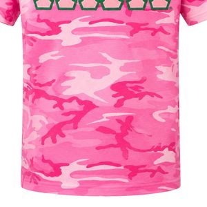 Camiseta AKA Pink Tie-Dye para mujer, camiseta de manga corta con cuello redondo de algodón suave, camiseta de hermandad rosa y verde con estampado de letras personalizado - Product Image 5