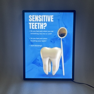 Ultra Slim Aluminum LED Lightbox <b>A2</b> Size 9mm High Brightness Portable for Restaurant and Cafe Indoor Use - Product Image 4