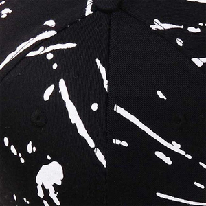 Casquette de baseball unisexe à 6 panneaux avec imprimé géométrique noir, réglable, décontractée, en toile, impression numérique - Product Image 6
