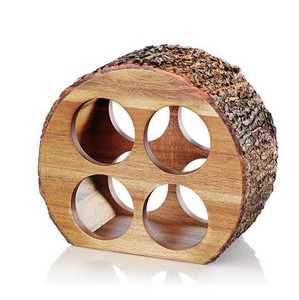 <b>Wood</b> And iron <b>wine</b> bottle <b>rack</b> holder for kitchen home decoration dining table champagne <b>wine</b> display <b>rack</b> bottle holder - Product Image 3