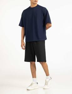 Ropa para Hombre, Fabricante Pakistaní, Camisetas al por Mayor, Camiseta Azul Marino Suave para Uso Diario, Cuello Redondo, Atuendo Casual Cómodo - Product Image 3