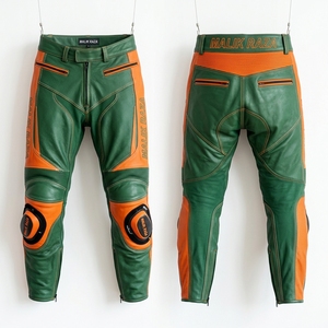 Pantalones de Motociclismo de Cuero Genuino Hechos a Mano para Hombre y Mujer, Tallas Personalizadas, Equipamiento para Pista - Product Image 5