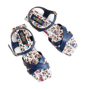 Sandalia de tacón formal azul FR5417 para mujer - Product Image 1