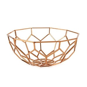 Creative <b>Large</b> fruit storage metal <b>basket</b> bowl for Desktop metal <b>Basket</b> bowl for home - Product Image 5
