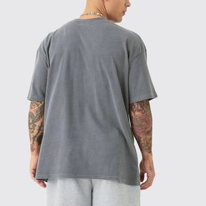 เสื้อยืดโอเวอร์ไซส์ผู้ชายแบบสั่งทำปี 2026 ผ้าหนา แฟชั่นสตรีทแวร์ - Product Image 3