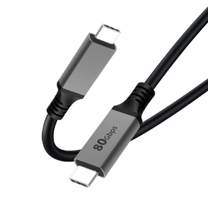 Cable USB4 Tipo C a Tipo C de 80 Gbps y 16K a 60 Hz con Conector de Aluminio Blindado para Transferencia de Datos de Computadora y Carga Rápida - Product Image 2