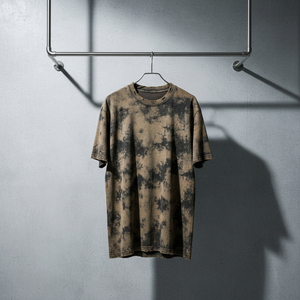 Ripped Stonewashed Distressed Breathable 100% Cotton Plus Size Shirt Loose Fit Oversized Baggy Drop Shoulder O Neck Casual - Product Image 1