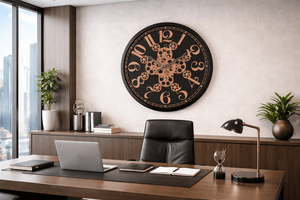 นาฬิกาแขวนผนังควอตซ์แบบอนาล็อก SONAM SLG 004 ดีไซน์อุตสาหกรรม ทำงานเงียบ ผลิตจากพลาสติก ขนาดใหญ่ เหมาะสำหรับใช้ในสำนักงาน บ้าน ห้องครัว และสถานที่ทำงาน - Product Image 6