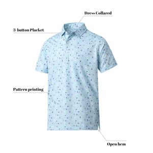 Polo de golf uni de luxe de haute qualité pour homme en polyester, noir, avec logo personnalisé et faible MOQ - Product Image 5