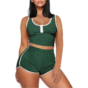 High Quality Stripe Style Women's Plus Size Short <b>Sets</b> Crop Top Elastic Waist Drawstring Shorts <b>Tie</b> <b>Dye</b> Jogging Suits Plus Size - Product Image 1