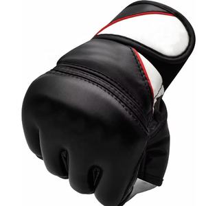 ถุงมือหนังวัวแท้คุณภาพสูงแบบสั่งทำพิเศษสำหรับ MMA ครึ่งนิ้ว สำหรับมืออาชีพ ไซส์ใหญ่พิเศษ สำหรับฝึกซ้อมมวย น้ำหนักเบา - Product Image 3