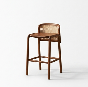 Lufi Modern Handmade Premium Teak Wood Bar Chair Natural Finish Commercial Grade Durable Eco-Friendly for Home Bar Dining Hotel - Product Image 2