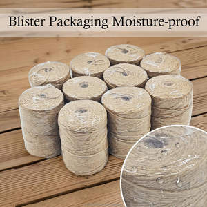 Cordel de Yute 100% Natural y Ecológico, Rollo de 6000 Pies de Largo, 2mm de Grosor, Antibacteriano, Reciclable, para Tejer a Mano, Coser y Manualidades - Product Image 6