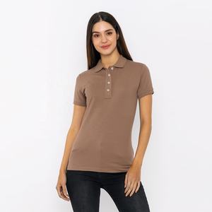 T-shirt Femme Vente en Gros Logo Brodé de Haute Qualité Manches Courtes Respirant Chemises de Golf Léger Athlétique Sports Polo Tops - Product Image 1