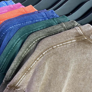 Camisetas de Algodón 100% OEM con Lavado Ácido para Hombre, Camiseta Lisa de Manga Corta con Lavado Ácido - Product Image 3